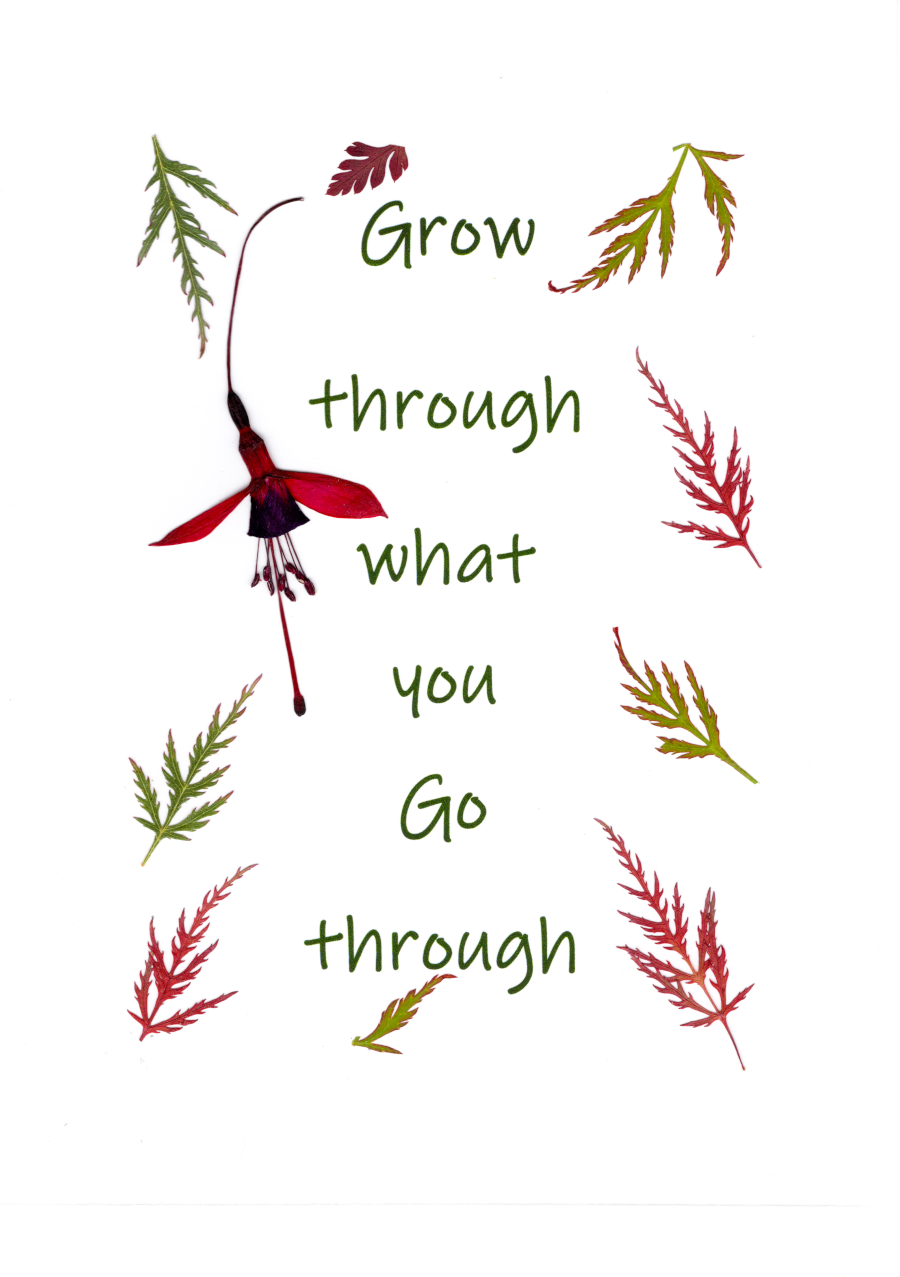 Print-A5 Grow Through what you Go through